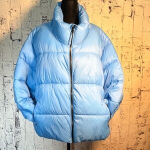 Old Navy Light Blue Puffer Jacket